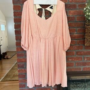 Torrid Pink Dress with Keyhole Back